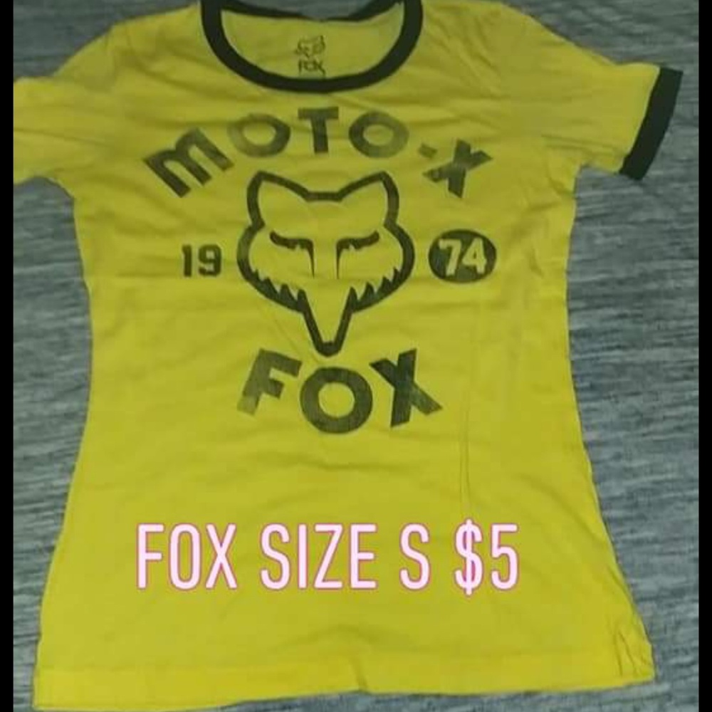 Yellow fox racing t-shirt